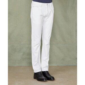 Officine Generale Slim Fit Japanese Selvedge Denim Jeans 28 Mens White $315